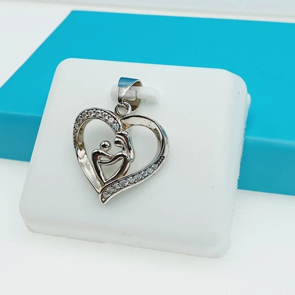 "925 Sterling Silver CZ Beautiful Pendant for Women, 1USPAR4020 - Picture 4 of 10